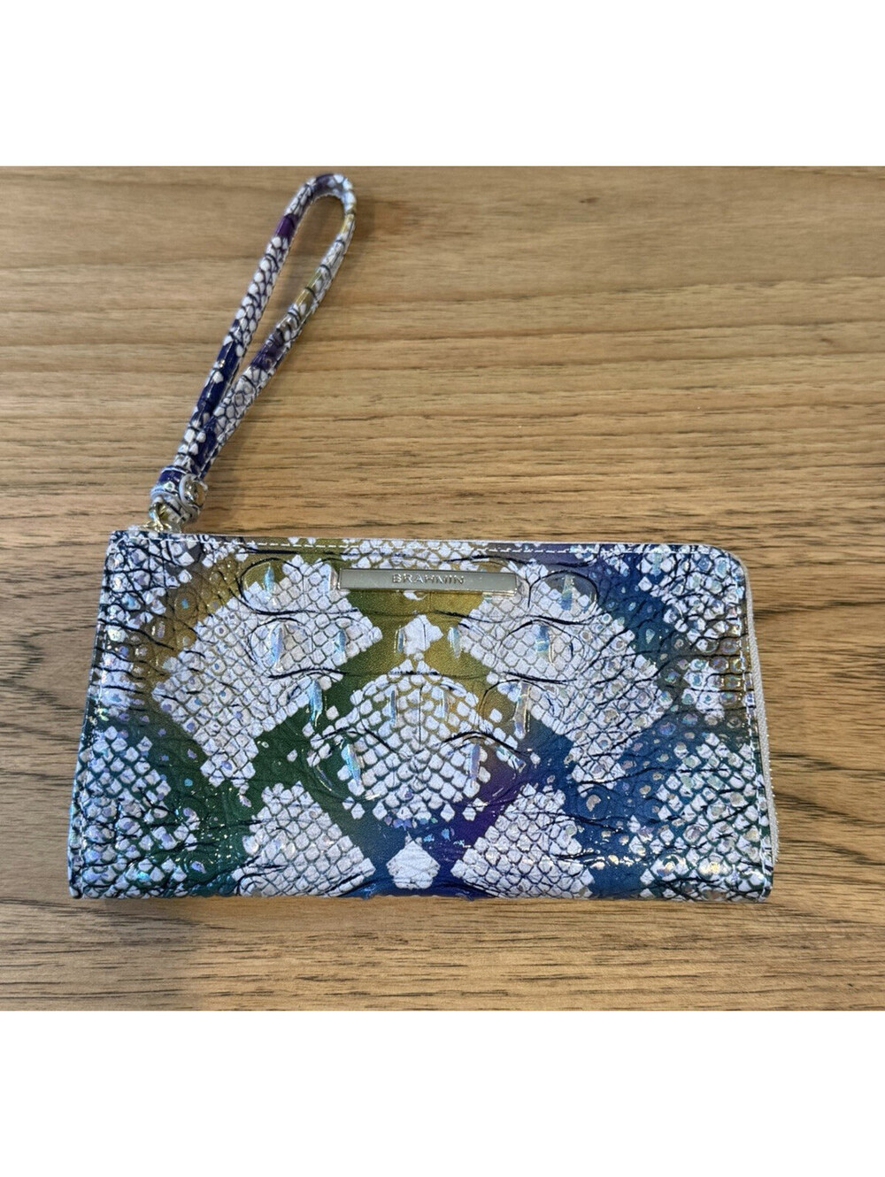 Brahmin CORIE Spellbound Ombre Melbourne Leather Zipper Wallet Wristlet